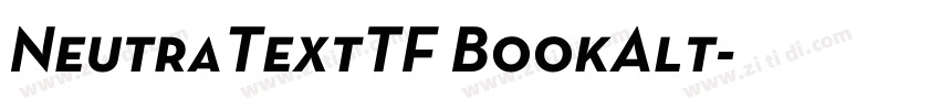 NeutraTextTF BookAlt字体转换